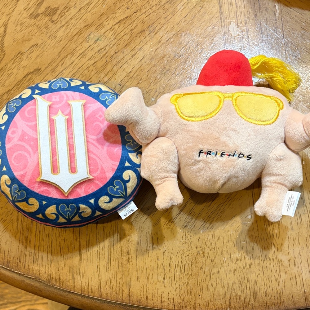Friends Plush Turkey and Wicked Logo Dog Toy Set